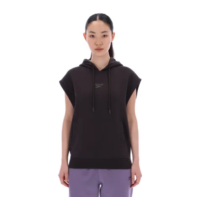 Freda Sleeveless Hoody | Womens | Black